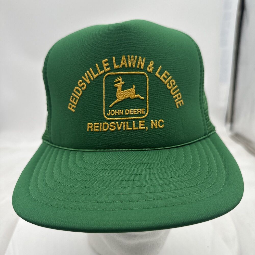 VTG John Deere Trucker Hat Cap Reidsville Lawn & Leisure North Carolina